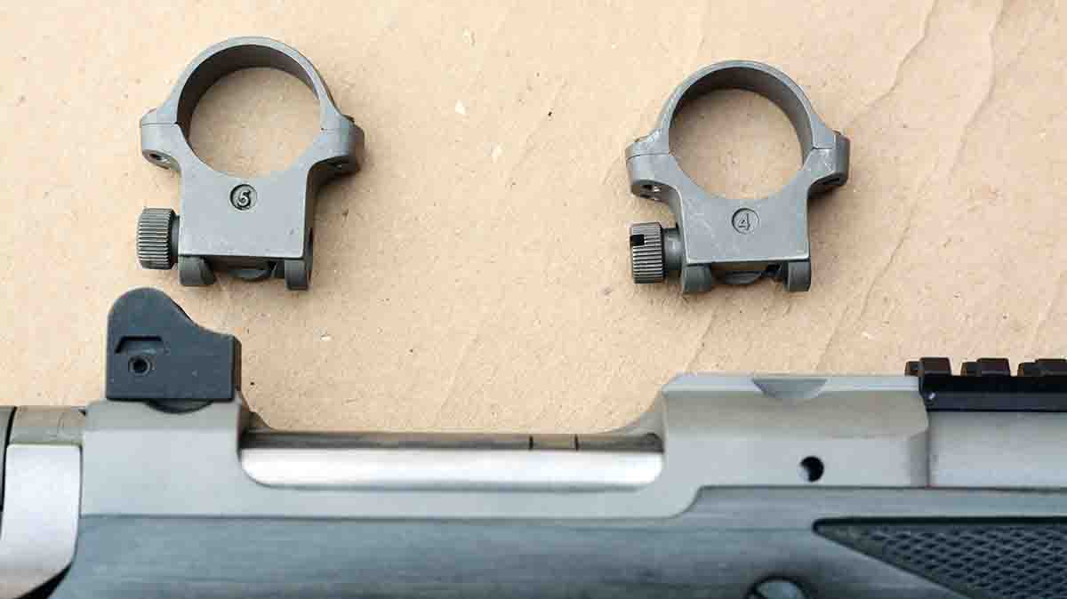 Ruger rings mount directly to the dovetailed receiver, which is a brutally strong system.